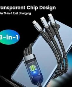 2pcs 100W 3-in-1 Fast Charging Cable