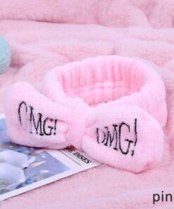 OMG Letters Bow Facial Hairbands 2pcs