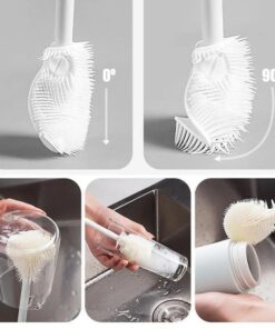 Silicone Long Handle Cleaning Brush 4pcs