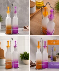 Glass Oil & Vinegar Dispenser Set