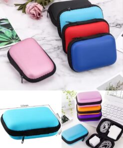 Stylish Eva Headphone Data Cable Storage pouch 2pcs