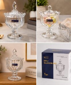 Delisoga Crystal Candy Jar
