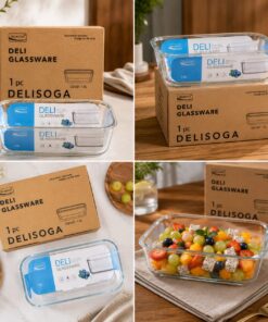Delisoga Deli Glassware Rectangle Glass Dish