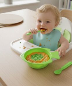Fish Shape Plastic 3 Bowl Set with 3 Spoon & 3 Fork