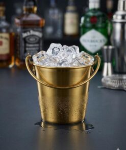 Steel golden ice cube bucket 800ml