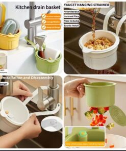 Sink drainer basket 2pcs
