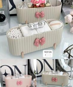 Three Compartment Makeup Organizer