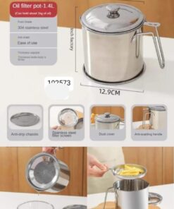 Stainless steel Oil filter 1.4 litre