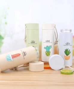 Cactus Water Bottle 2pcs