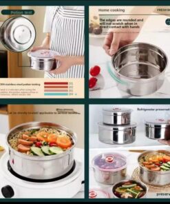 3PCs food box  Size 350ml , 550 ml , 900ml